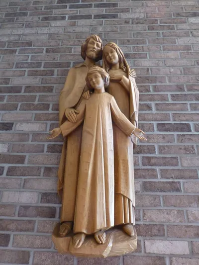 Holy Family statue.