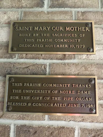 Memorial plaques.