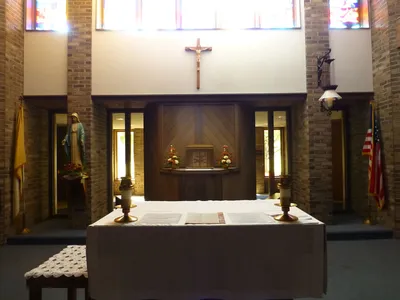 Front of the chapel.