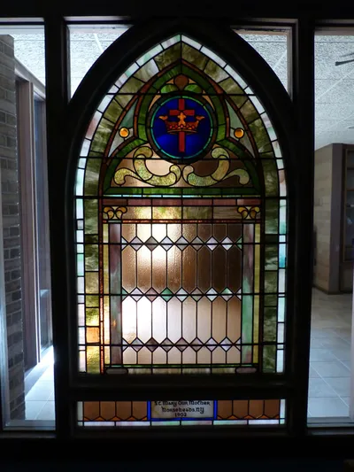 Appears to be a window from the former church.