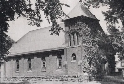 Exterior of former church, 1939. Source: Catholic Courier Golden Jubilee Edition: 1889-1939