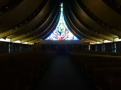 Back of the church.