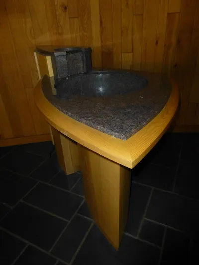 Baptismal font.