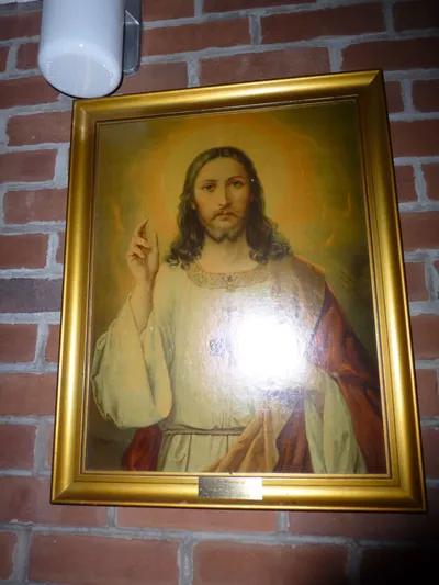 Painting of Christ.