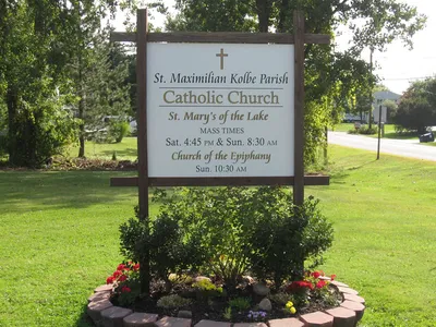 Church sign.