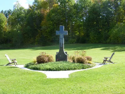 Large crucifix.