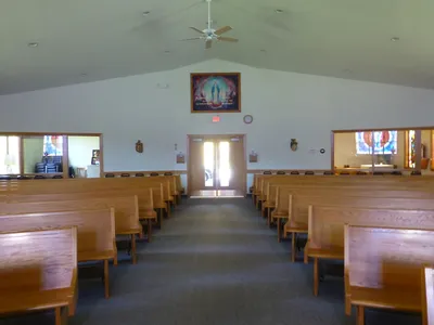 Back of the church.
