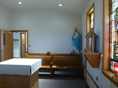 Inside the chapel.