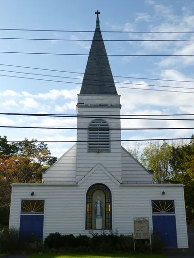 Front of the church.
