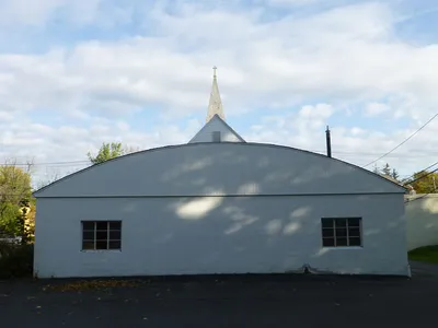 Back of the church.