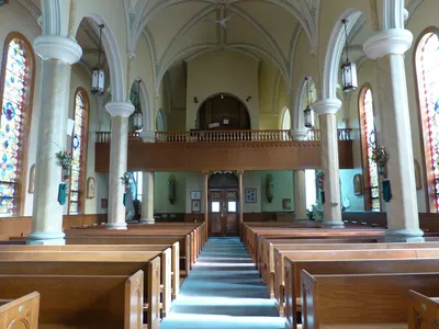 Back of the church.