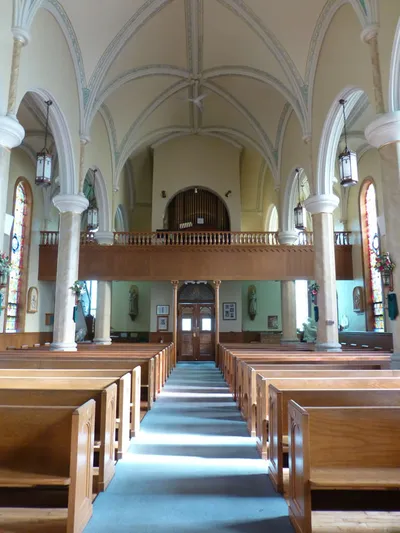 Back of the church.