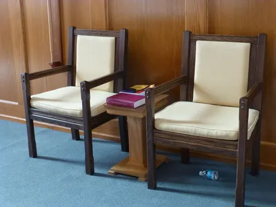 Celebrant's chair.