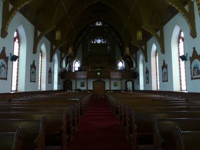 Back of the church.