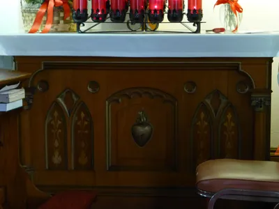 Sacred heart altar.