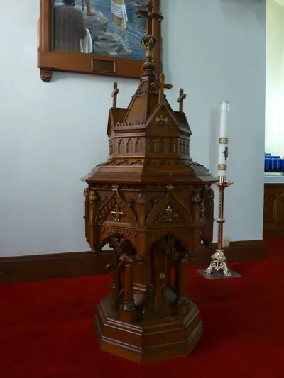 Baptismal font.