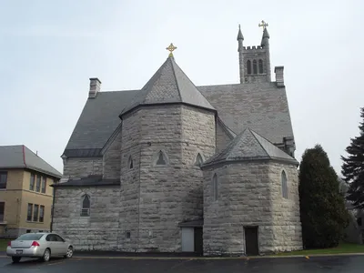 Back of the church.