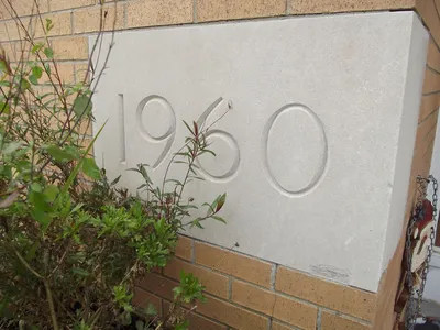 Cornerstone on newer portion of school.