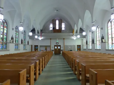 Back of the church.