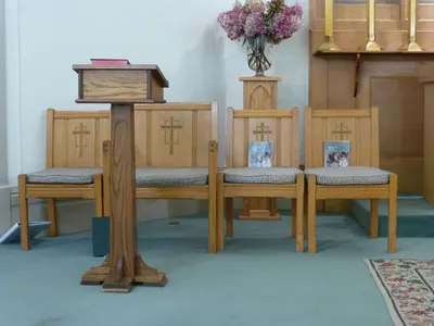 Celebrant's chair.