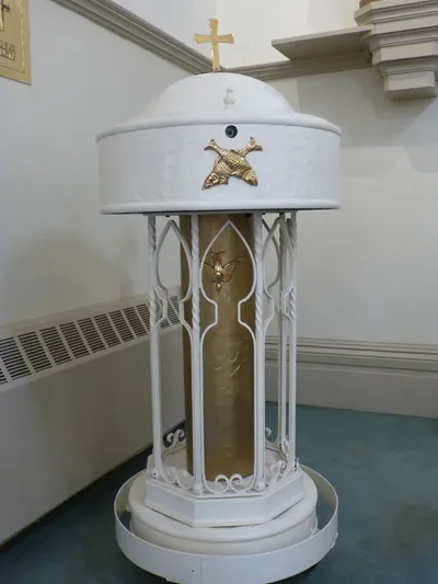 Baptismal font.