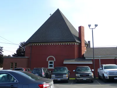 Back of the church.
