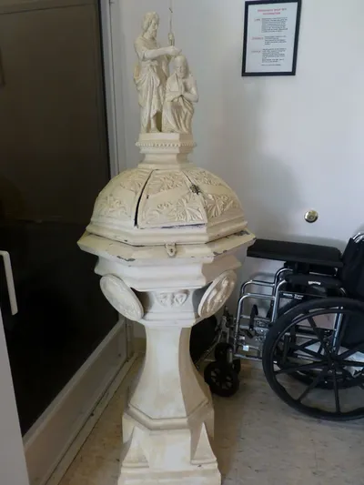 Former baptismal font.