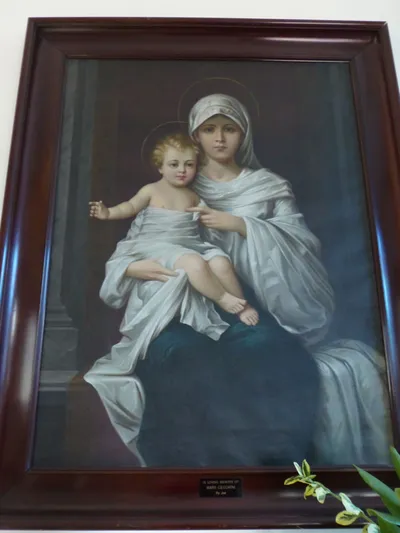 Painting of Our Lady with Christ child.
