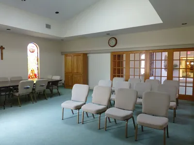 Back of chapel.