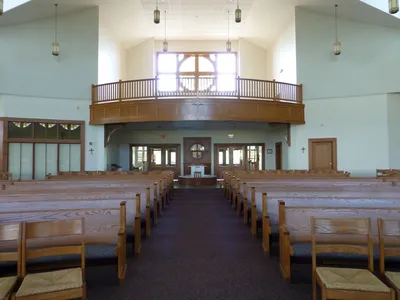 Back of the church.