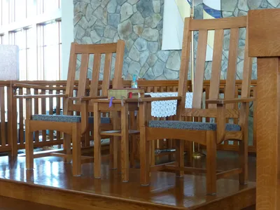 Celebrant's chair.