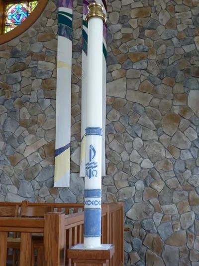 Paschal candle.