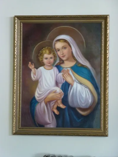 Painting of Our Lady with Christ child.
