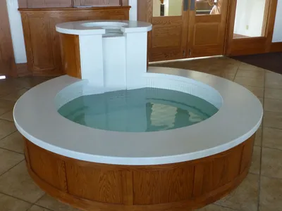 Baptismal font.