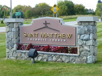 Church sign.