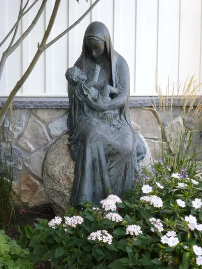Statue of Our Lady with Christ child.