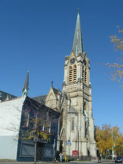 Exterior from left angle.