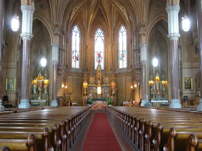 Orignal church after being painted, July 2014.