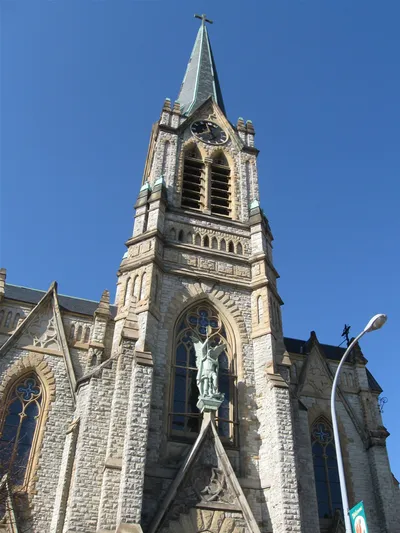 Front of the church.