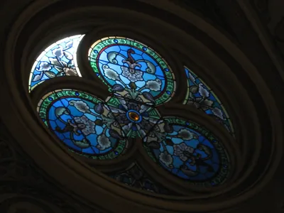 Ceiling of church.