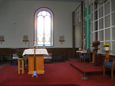 Sanctuary seen from right.