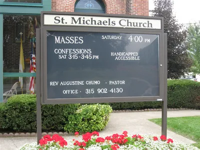 Church sign.