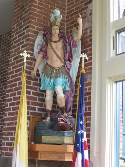 Statue of St. Michael.