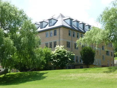 South building seen from angle.
