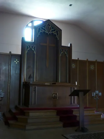 High altar from left angle.