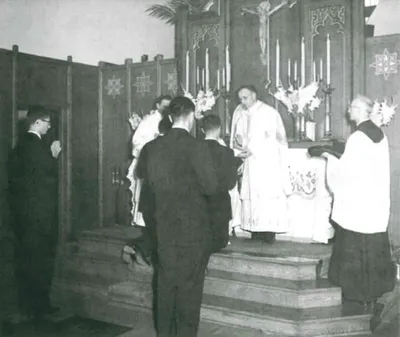 Sanctuary in the 1950s. Source: Communities of the Word, the Conesus Story: 1924-1984