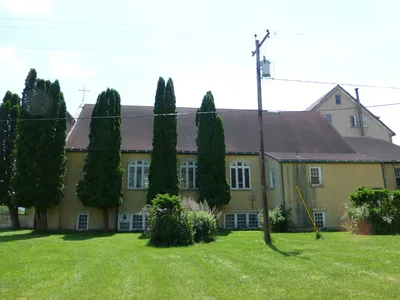 Right side of chapel.