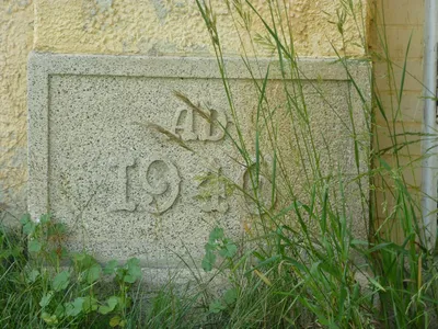Chapel cornerstone.