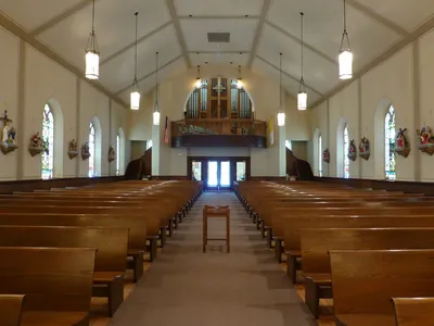 Back of the church.