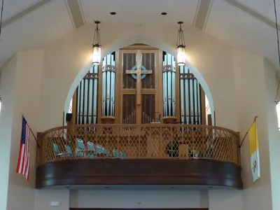 Choir loft.